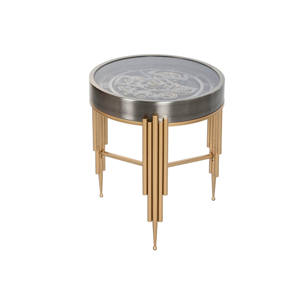 Tavolo aggiuntivo Home ESPRIT Dorato Argentato 50 x 50 x 54 cm
