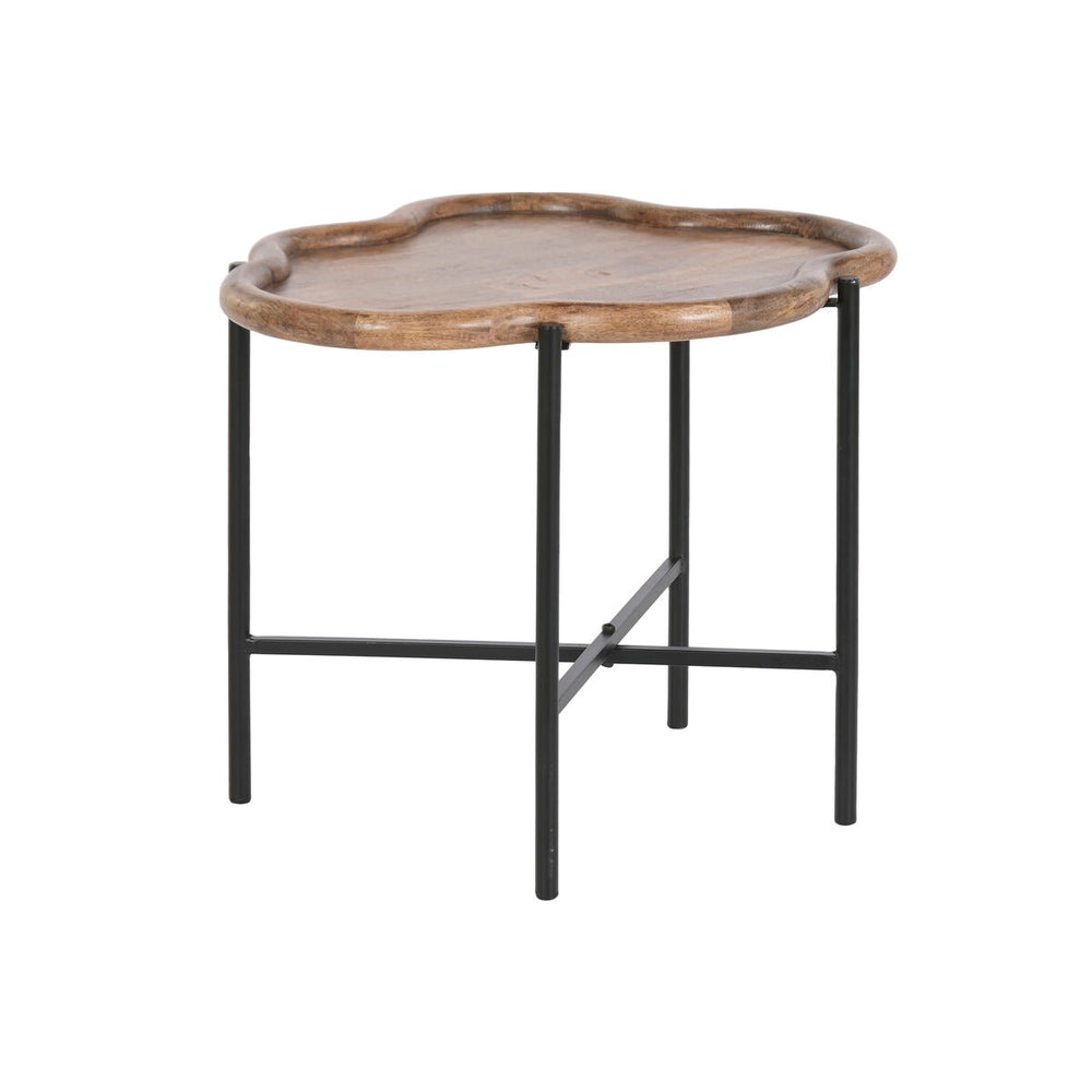 Tavolo aggiuntivo Home ESPRIT Marrone Nero 60 X 50 X 47 CM