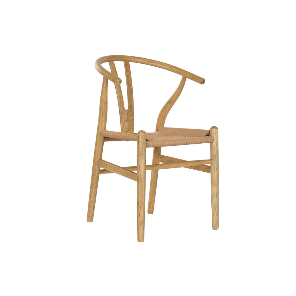 Sedia da Sala da Pranzo Home ESPRIT Naturale Rattan Legno di olmo 55 x 46 x 80 cm