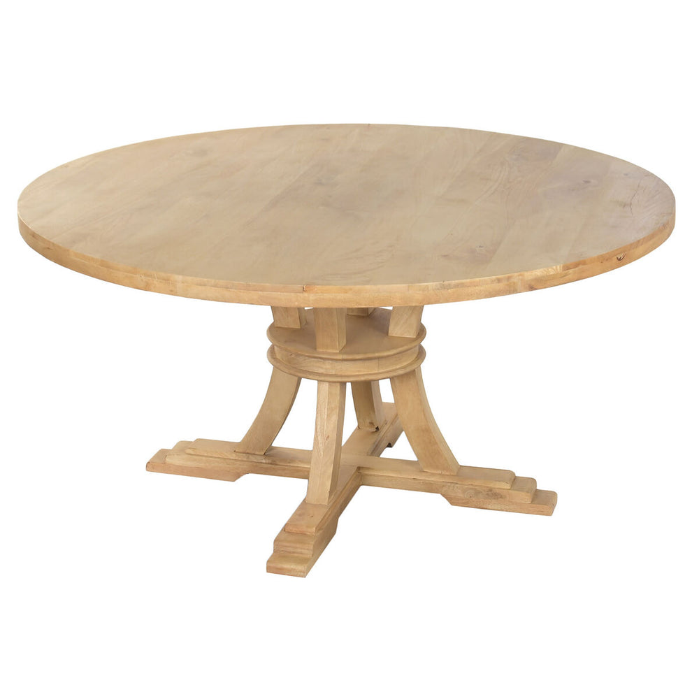 Mesa de Comedor Home ESPRIT Natural Madera 150 x 150 x 76 cm
