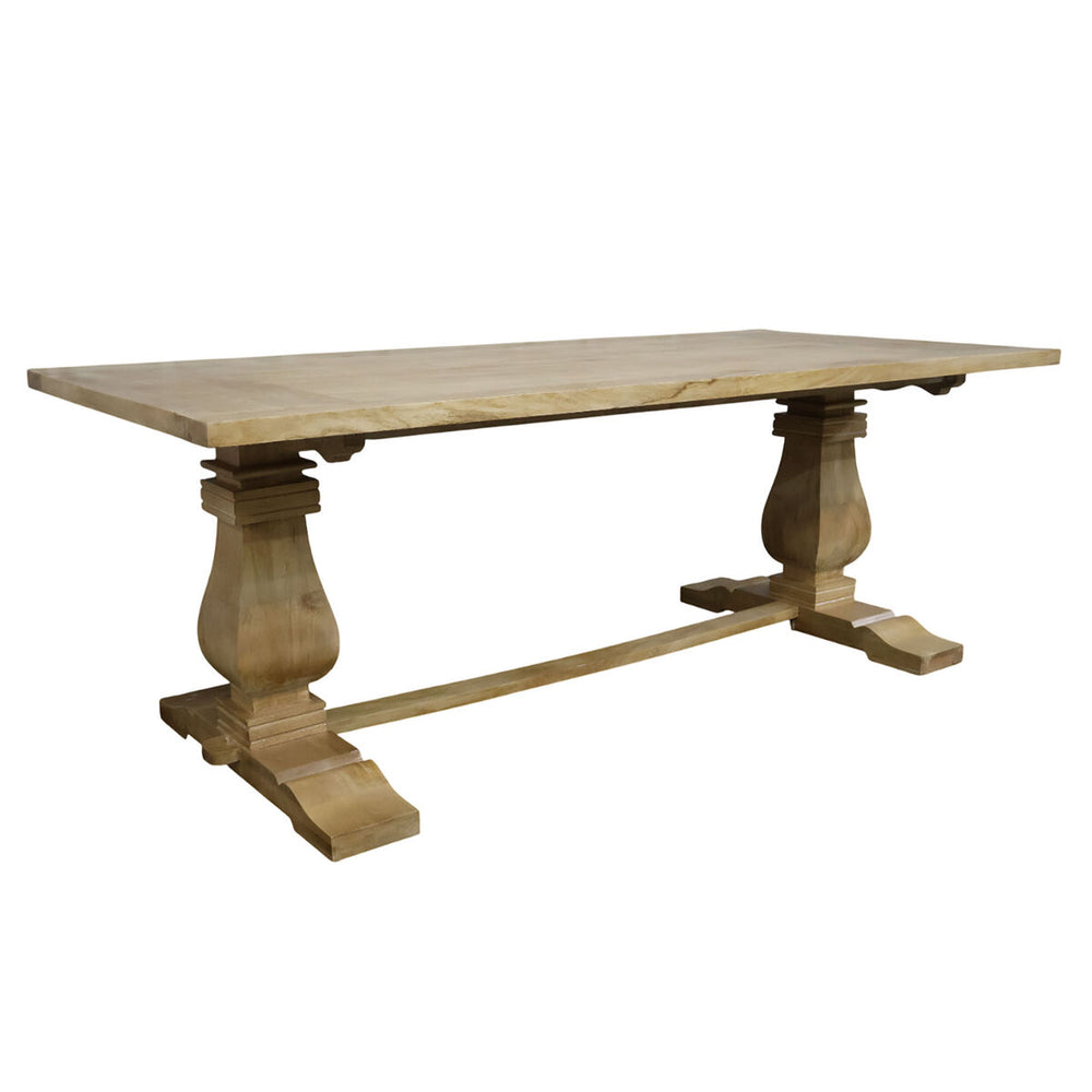 Tavolo da Pranzo Home ESPRIT Naturale Legno Legno di mango 215 x 100 x 76 cm