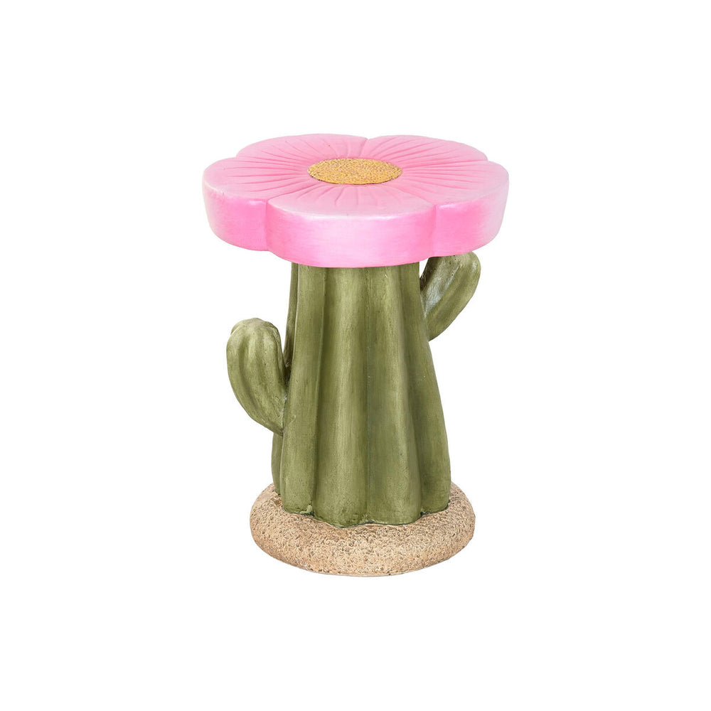 Mesa auxiliar Home ESPRIT Verde Rosa 32,5 X 32,5 X 42,5 CM