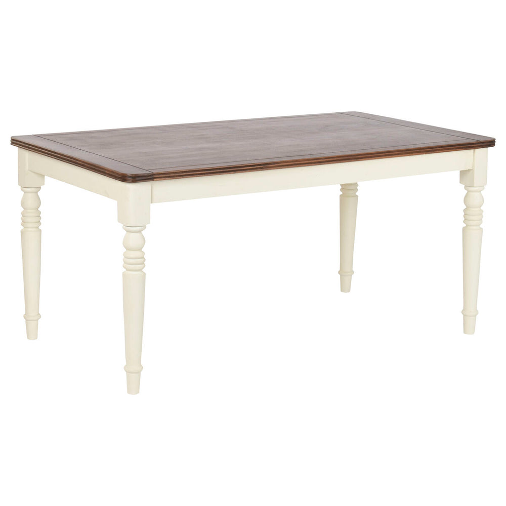 Tavolo da Pranzo Home ESPRIT Marrone Crema Legno di mango Legno MDF 160 x 90 x 76 cm