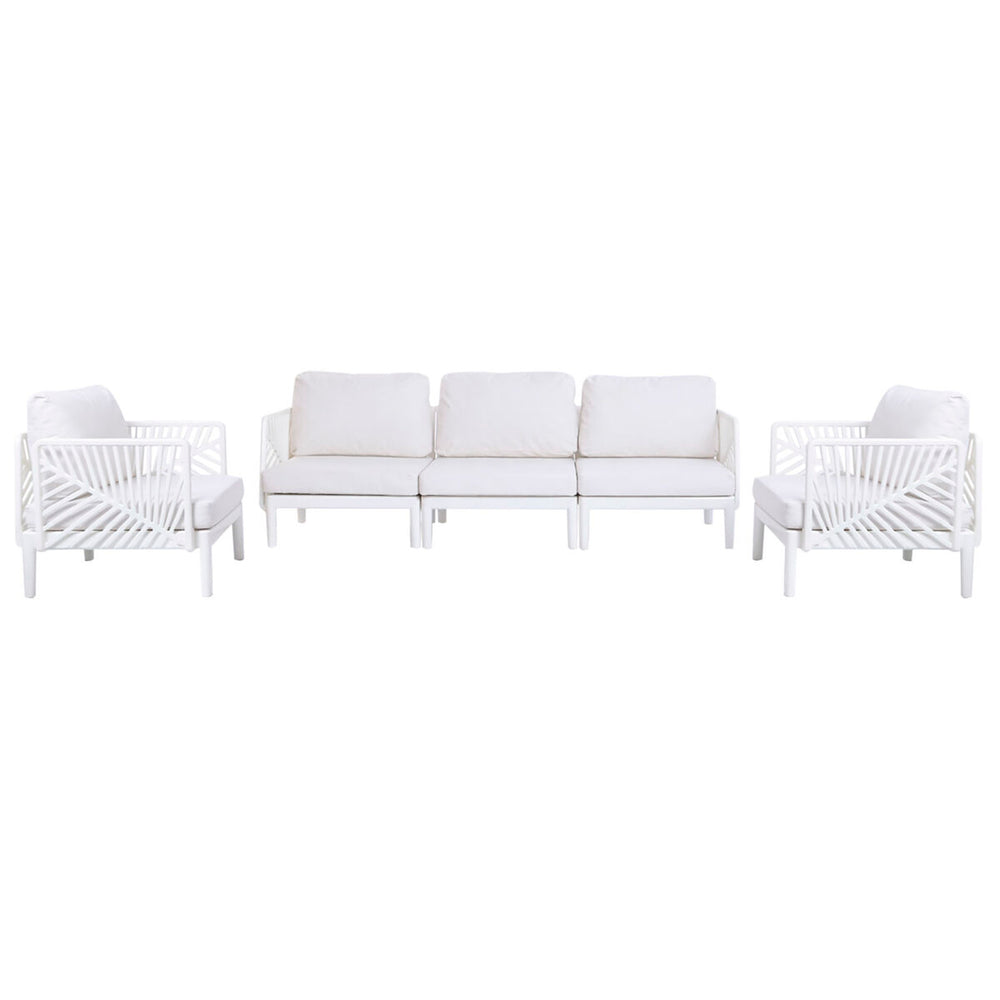 Divano da Giardino Home ESPRIT Crema 222 X 74 X 70 CM