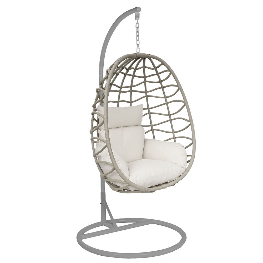 Poltrona da giardino Home ESPRIT Crema Grigio chiaro 93 X 70 X 122 CM