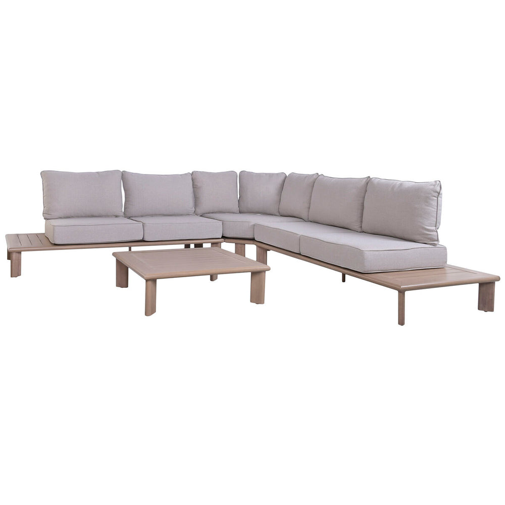 Divano da Giardino Home ESPRIT Marrone 290 X 290 X 68 CM