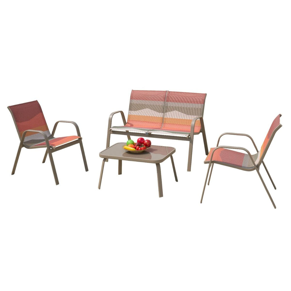 Divano da Giardino Home ESPRIT Verde Multicolore 112 X 71 X 85 CM