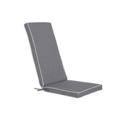 Cuscino per Lettino Home ESPRIT Bianco Grigio chiaro Giardino 115 X 42 X 5 CM