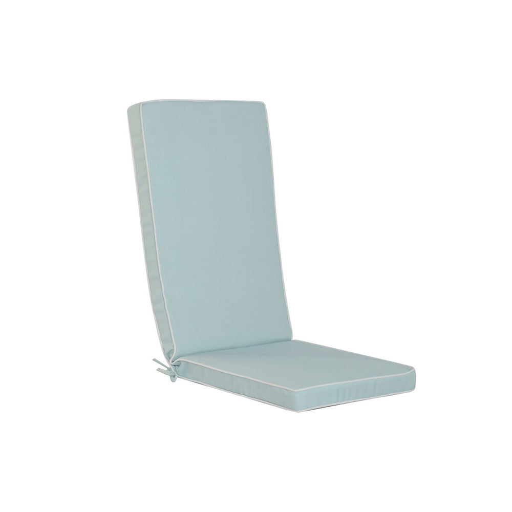 Cojín para Tumbona Home ESPRIT Azul Blanco Jardín 115 X 42 X 5 CM