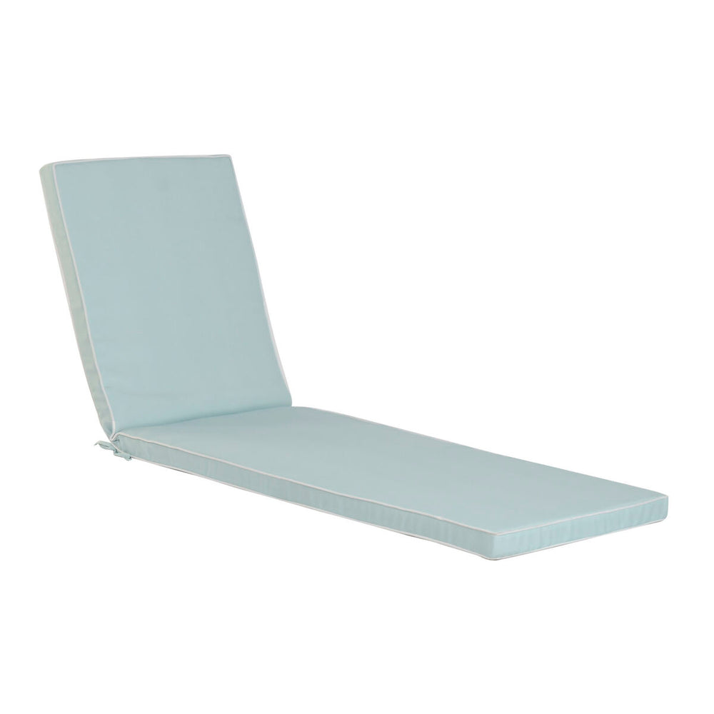Cojín para Tumbona Home ESPRIT Azul Blanco Jardín 190 x 60 x 5 cm