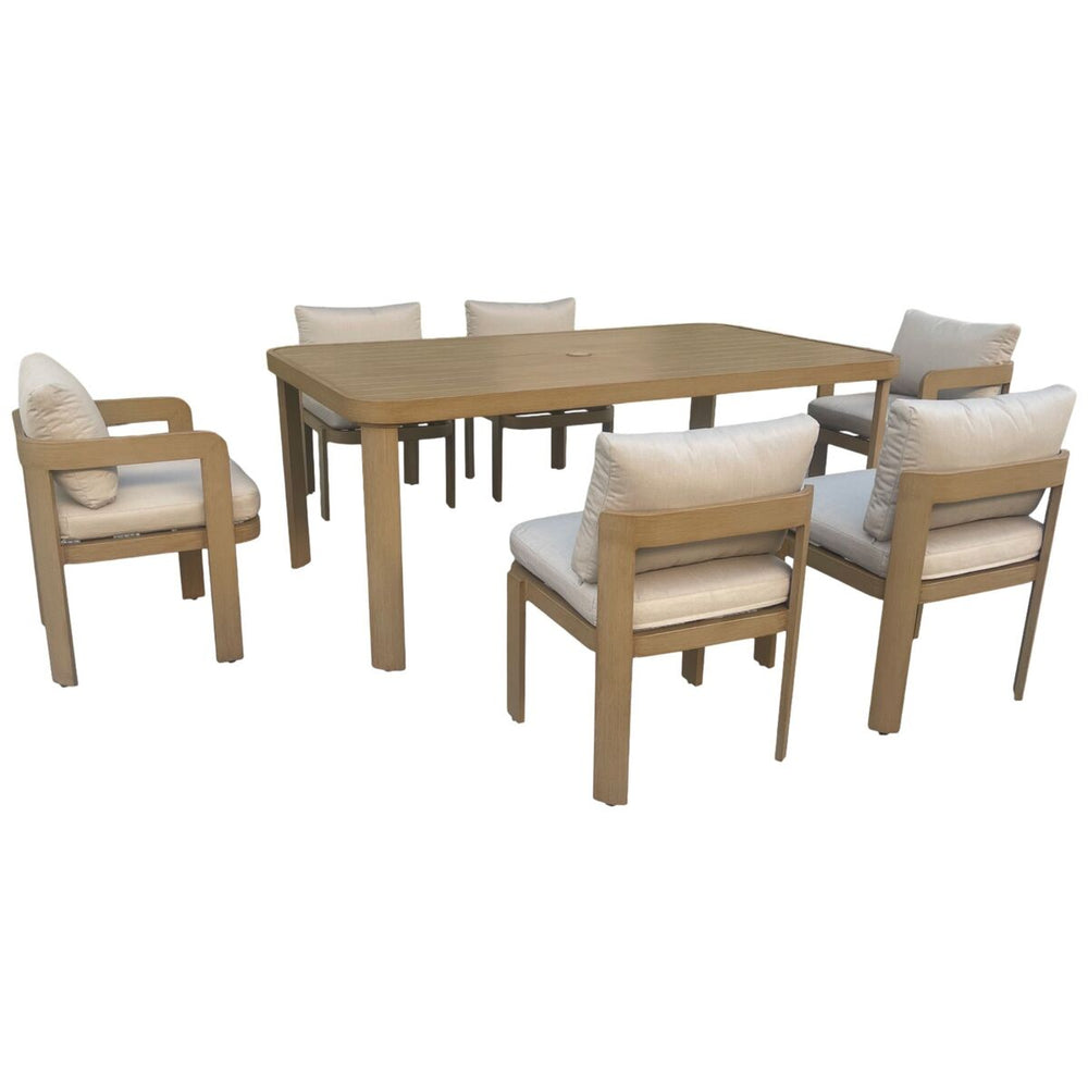 Tavolo da Pranzo Home ESPRIT Marrone Alluminio 182 X 105 X 75 CM