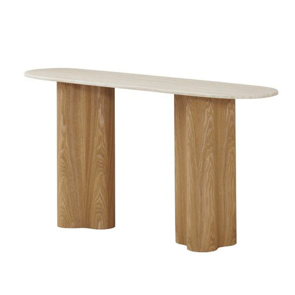 Tavolo aggiuntivo Home ESPRIT Marrone Chiaro 150 x 40 x 78 cm