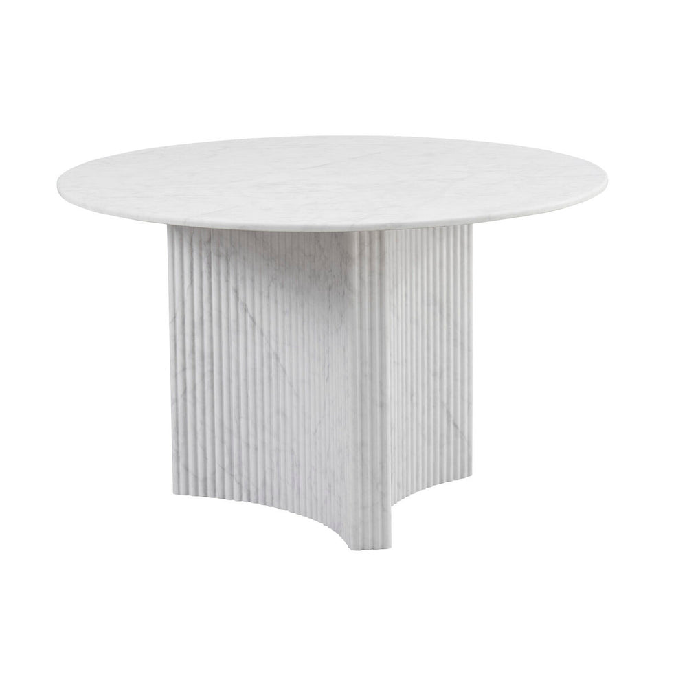 Tavolo da Pranzo Home ESPRIT Bianco Granito Legno MDF 120 x 120 x 75 cm