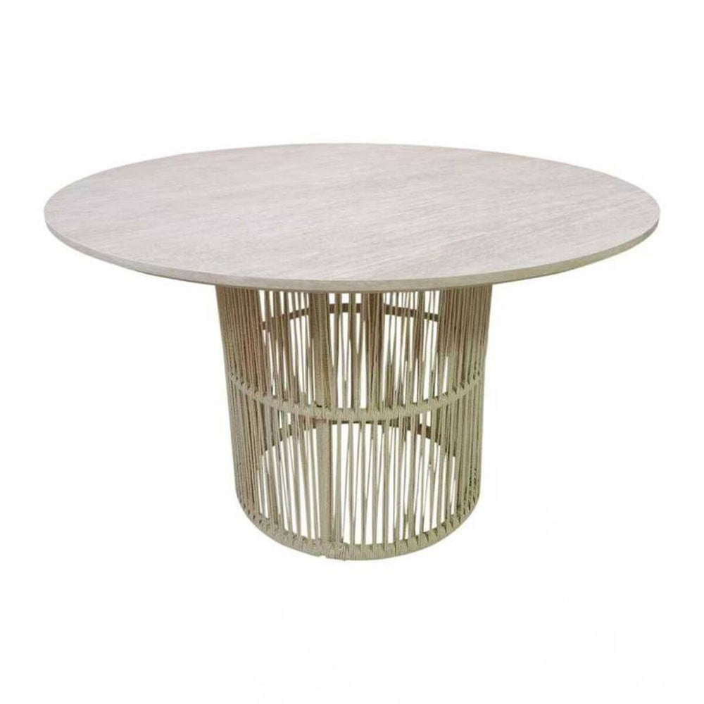Tavolo da Pranzo Home ESPRIT Rattan Legno MDF 120 x 120 x 75 cm
