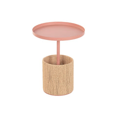 Tavolo aggiuntivo Home ESPRIT Marrone Rosa chiaro 40 x 40 x 50 cm