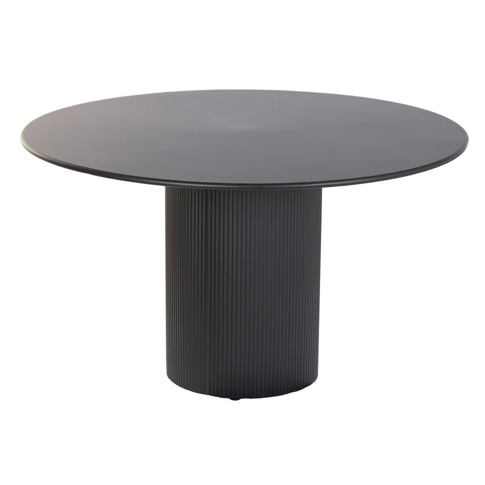 Tavolo da Pranzo Home ESPRIT Nero Metallo 130 x 130 x 75 cm