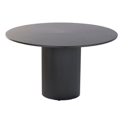 Tavolo da Pranzo Home ESPRIT Nero Metallo 130 x 130 x 75 cm