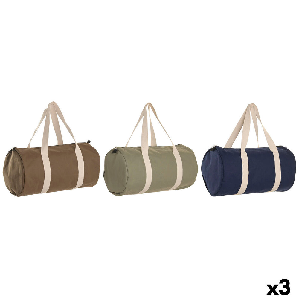 Borsa Donna Home ESPRIT Marrone Verde Blu Marino 50 x 26 x 26 cm (3 Unità)