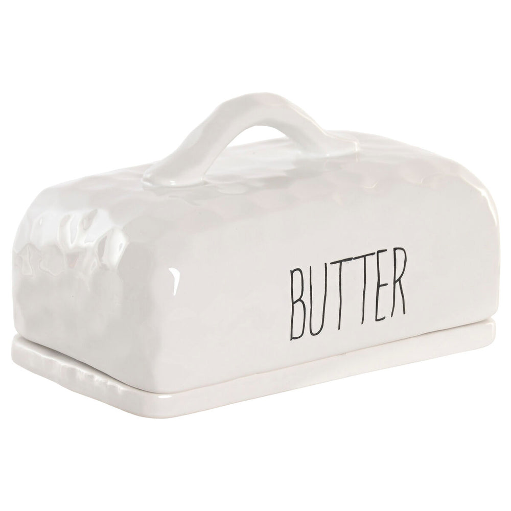 Portaburro Home ESPRIT Porcellana 19 X 11,4 X 11 CM