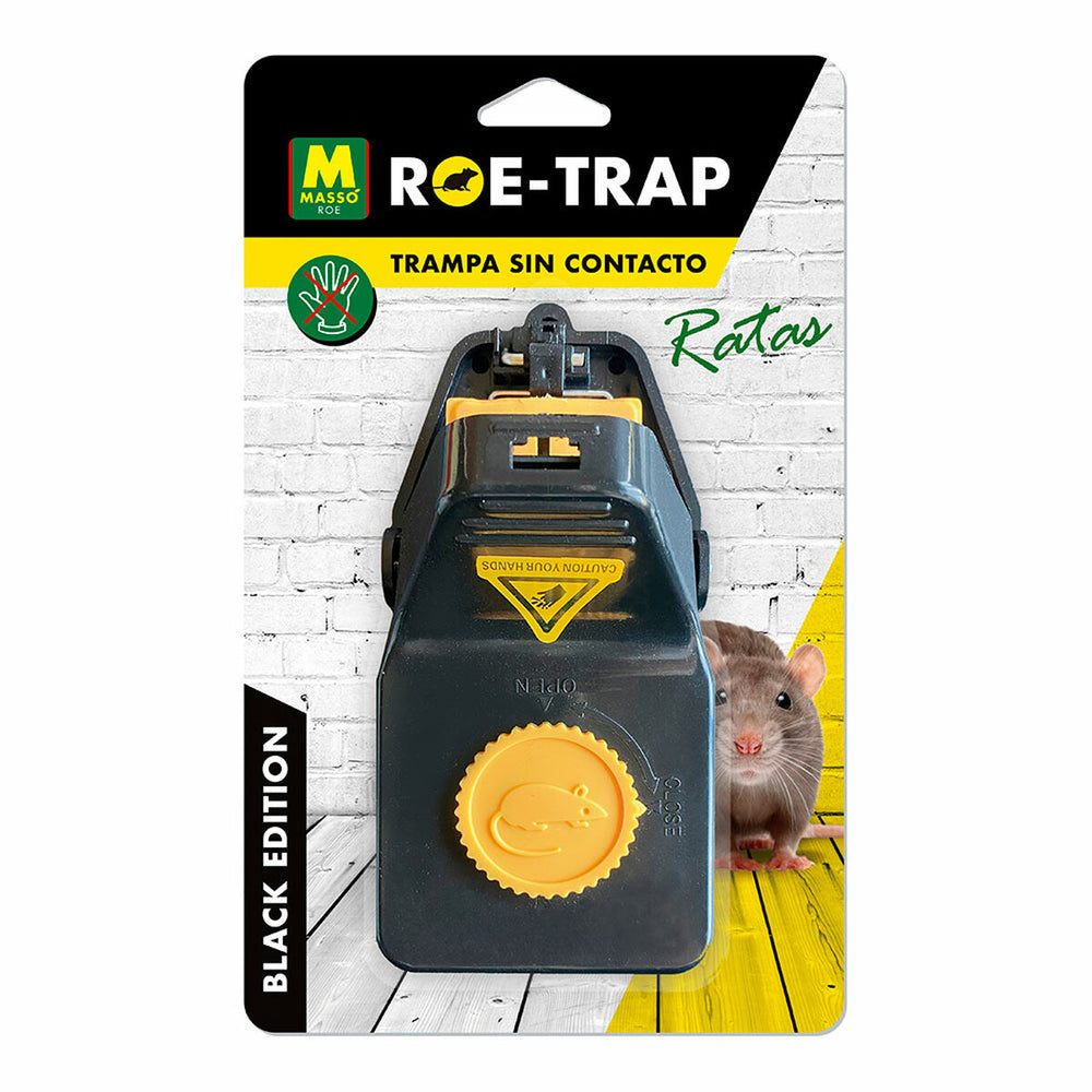 Trampa para ratas Massó Roe-Trap Black Edition 231700 15,2 x 8 x 7,3 cm