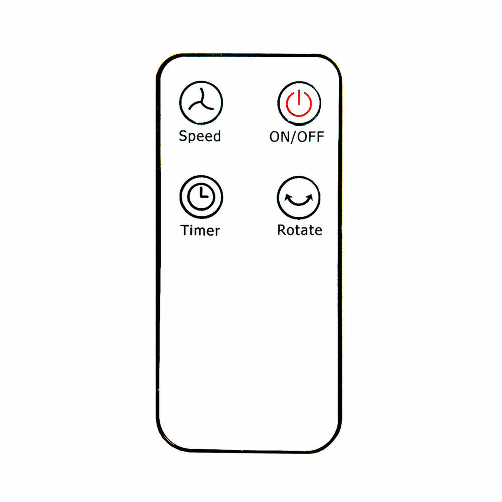 Telecomando per ventilatore (aria condizionata) EDM 33529 33527 Ricambio Bianco