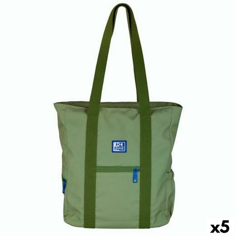 Borsa Oxford B-TRENDY SAFARI Verde 34 x 31 x 12 cm (5 Unità)