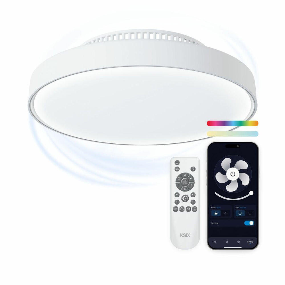 Ventilador de Techo con Luz KSIX Mistral Blanco (Reacondicionado D)