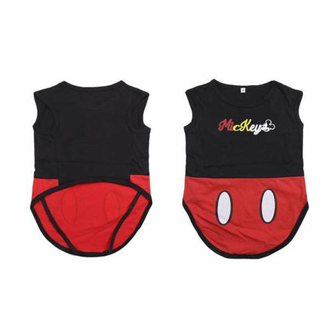 Maglietta per Cani Mickey Mouse Rosso