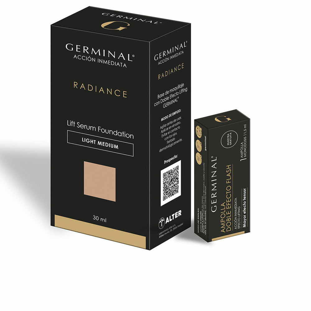 Base de Maquillaje Fluida Germinal ACCIÓN INMEDIATA RADIANCE 2 Piezas