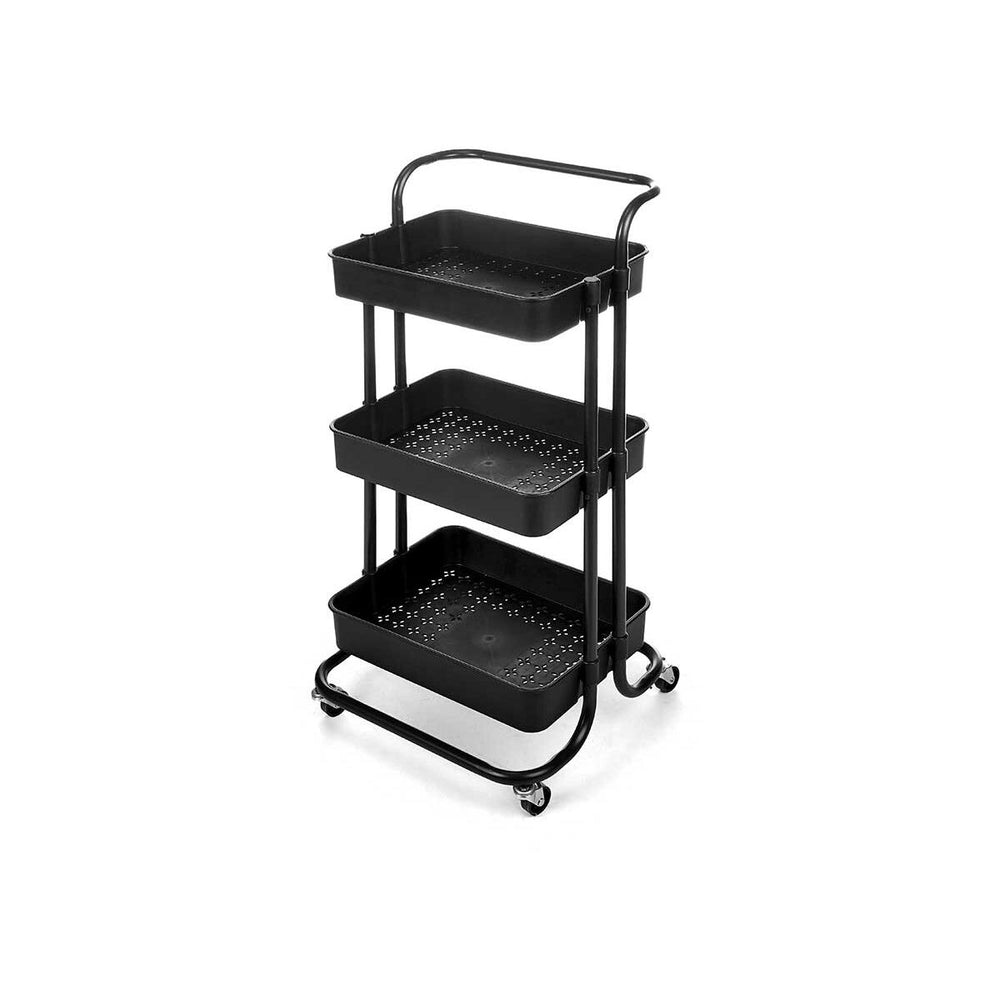 Kitchen Trolley Kinvara Black Metal polypropylene 42 x 86 x 35,5 cm 42 x 14 x 35,5 cm 3 Compartments