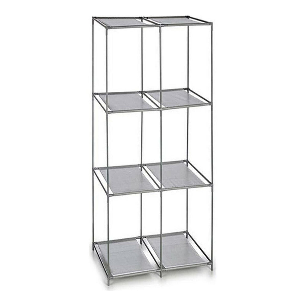 Scaffale Kipit Grigio Metallo Stoffa Plastica 35 x 102 x 68 cm