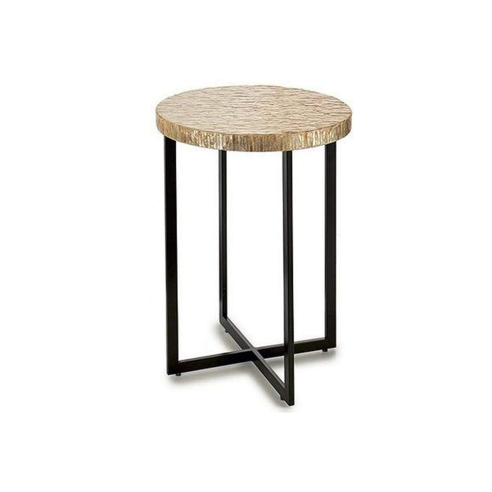 Mesa auxiliar Gift Decor BIG-S3603659 Blanco Beige Dorado 45 x 62 x 45 cm