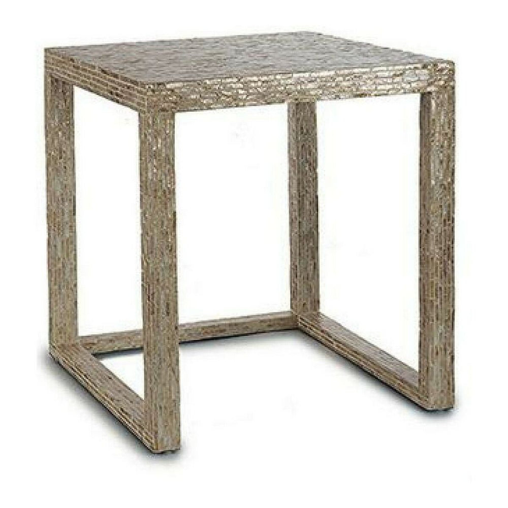 Set of 2 tables Gift Decor BIG-S3603662 White Beige Golden 42,5 x 61 x 60 cm (2 Pieces) (2 Units)