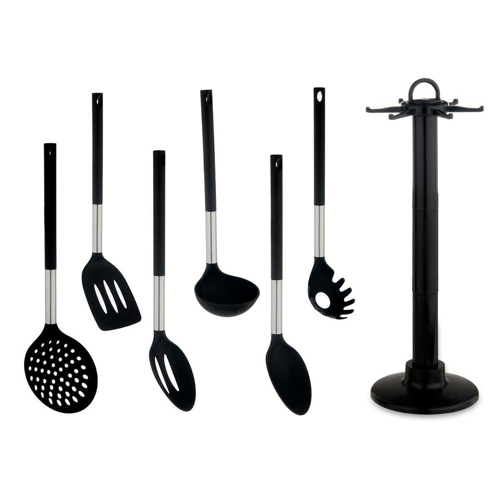 Juego de Utensilios de Cocina Kinvara Madera Metal Polipropileno Plástico PBT 14 x 38 x 14 cm 7 Piezas