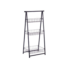 Scaffale Kinvara Nero Metallo Ferro 44 x 31 x 90 cm 44 x 90 x 31 cm 48 x 8,5 x 38 cm