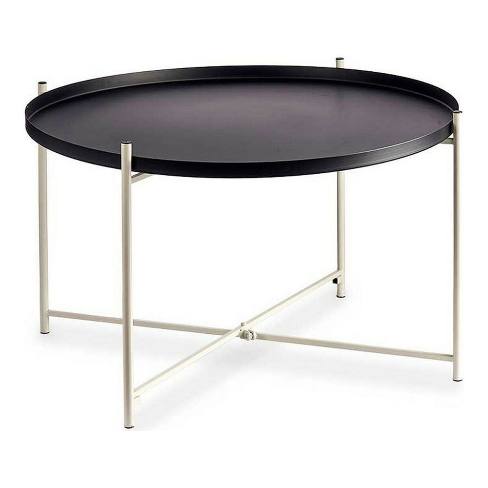 Tavolo aggiuntivo Gift Decor Bianco Nero 76,5 x 46 x 76,5 cm