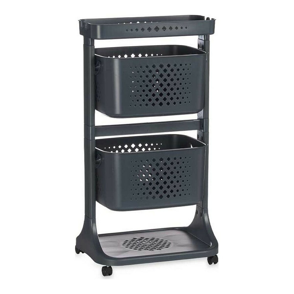 Carrello per Verdure Kinvara Antracite polipropilene Plastica 38 x 81,2 x 43,6 cm 35 x 82 x 43 cm