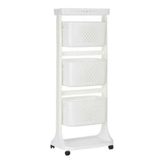 Carrello per Verdure Kinvara Bianco polipropilene Plastica 33 x 112 x 41 cm 33 x 11,2 x 42 cm