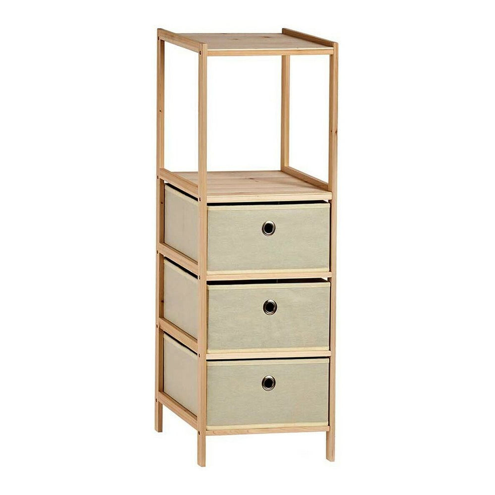 Estantería Kipit Beige Madera Tela 26 x 89 x 32 cm