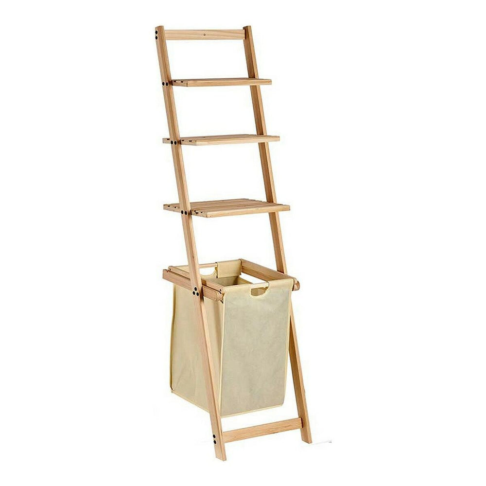 Scaffale Kipit Marrone Beige Legno Stoffa 36 x 151 x 41,5 cm