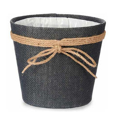 Vaso Ibergarden Grigio Plastica Fiocco