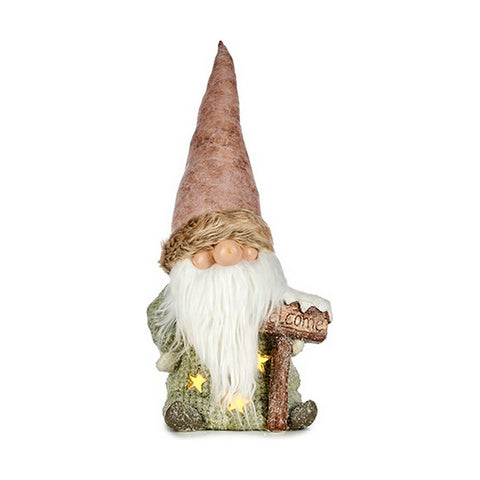 Statua Decorativa Luce Folletto 21 x 58 x 27 cm Rosa Marrone Bianco Verde Resina