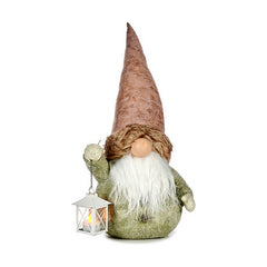 Statua Decorativa Luce Lanterna Folletto 21,5 x 53 x 27 cm Grigio Rosa Resina