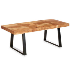 Mesa auxiliar Gift Decor Trama Marrón Negro 120 x 60 x 48 cm 120 x 10 x 60 cm