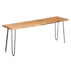 Tavolino TV Gift Decor Live Edge Marrone Nero 140 x 37 x 52 cm 140 x 5,5 x 37 cm