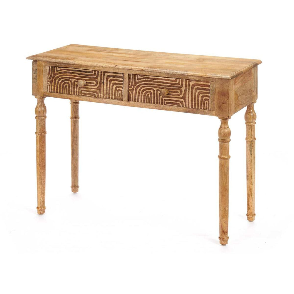 Ingresso con 2 Cassetti Gift Decor 40 Marrone 98 x 77 x 42 cm Curva