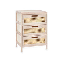Cassettiera Rattan Naturale 40 x 58 x 29 cm 3 cassetti