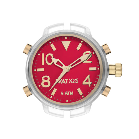 Orologio Unisex Watx & Colors RWA3723 Rosso (Ø 49 mm)
