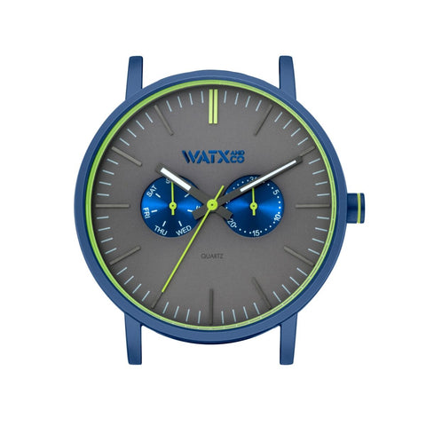 Orologio Unisex Watx & Colors WXCA2726  Azzurro Grigio (Ø 44 mm)