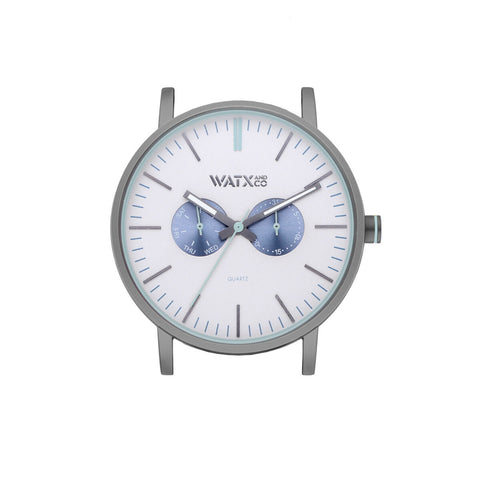 Orologio Unisex Watx & Colors WXCA2733 Grigio Argentato (Ø 44 mm)